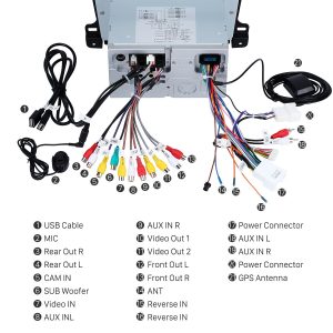 Connect the harnesses to the back of the new Seicane car radio