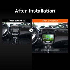 2011 2012 2013 2014 2015 Nissan TIIDA MT Car Stereo after installation