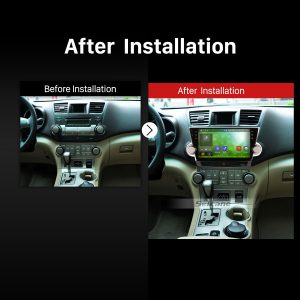 2011 2012 2013 2014 Toyota Highlander Car Radio after installation