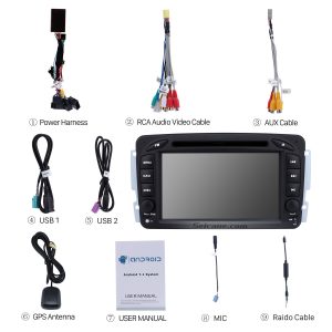 Check all the accessories for the new Seicane car radio