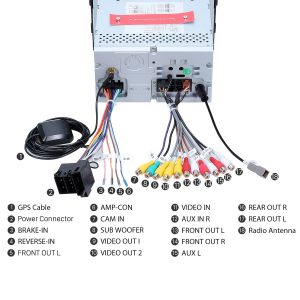 Connect the harnesses to the back of the new Seicane car radio