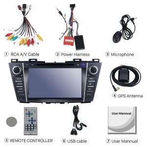 Check all the accessories for the new Seicane car radio