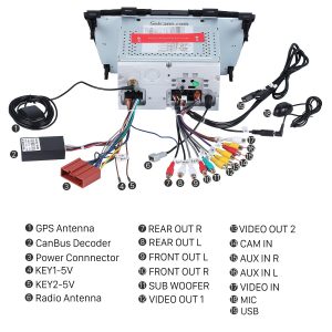 Connect the harnesses to the back of the new Seicane car radio