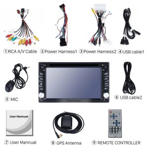 Check all the accessories for the new Seicane car radio