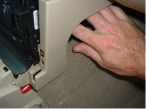 Unplug AC controls (from passenger side)
