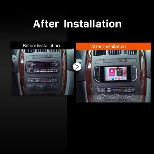 2001 2002 2003 2004 2005-2007 Chrysler 300M PT Cruiser Sebring Concorde Grand Voyager Town & Country car radio after installation