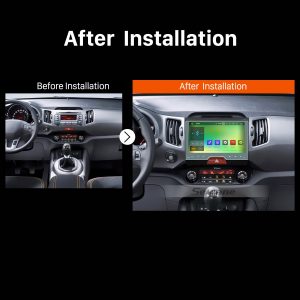 2010 2011 2012 2013 2014-2015 KIA Sportage Aftermarket Stereo Radio after installation