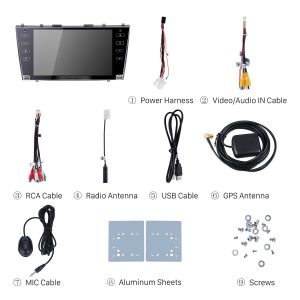 Check all the accessories for the new Seicane car radio