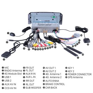 Connect the harnesses to the back of the new Seicane car radio