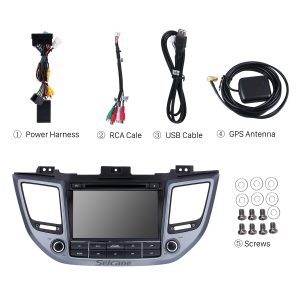 Check all the accessories for the new Seicane car radio