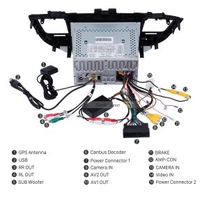 Connect the harnesses to the back of the new Seicane car radio