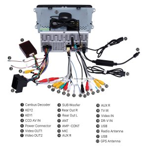 Connect the harnesses to the back of the new Seicane car radio