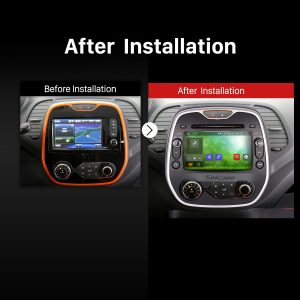 2011 2012 2013 2014 2015-2016 Renault Captur CLIO Samsung QM3  car radio after installation