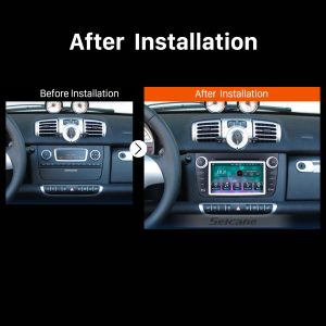 2012 Mercedes-Benz Smart Fortwo car radio after installation