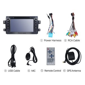 Check all the accessories for the new Seicane car radio