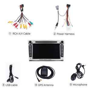 Check all the accessories for the new Seicane car radio