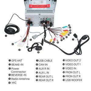 Connect the harnesses to the back of the new Seicane car radio