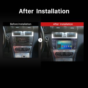 2004 2005 2006 2007 Mercedes Benz C Class W203 C180 C200 C220 C230 Car Radio after installation