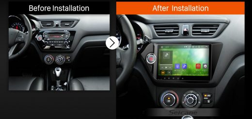 2011 2012 KIA K2 RIO Car Radio after installation