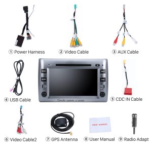 Check all the accessories for the new Seicane car radio