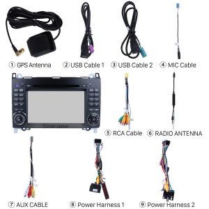 Check all the accessories for the new Seicane car stereo