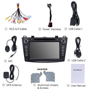 Check all the accessories for the new Seicane car radio