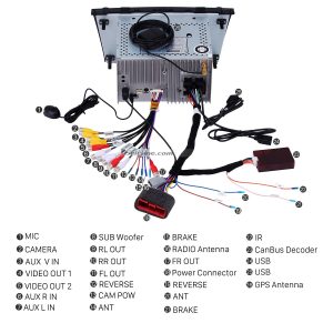 Connect the harnesses to the back of the new Seicane car radio