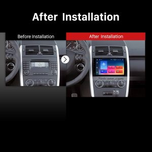 2004 2005 2006 2007-2012 Mercedes Benz B Class W245 B150 B160 B170 B180 B200 B55 car stereo after installation