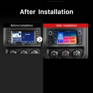 2007 2008 2009 2010 Jeep Wrangler Unlimited car radio after installation