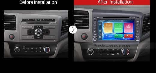 2012 Honda Civic Car Radio after installation