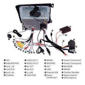 Connect the harnesses to the back of the new Seicane car radio