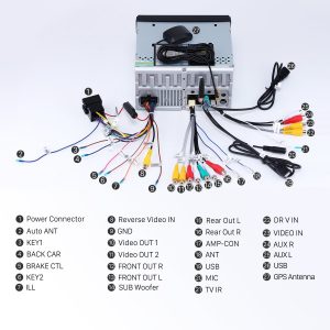 For the further confirmation of the right connecting of all connectors and cables, you can refer to the following wiring diagram