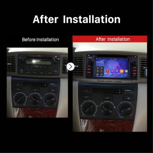 2003 2004 2005 2006 2007 Toyota Corolla E120 BYD F3 car stereo after installation