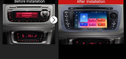 2009 2010 2011 2012 2013 SEAT IBIZA car radio after installation