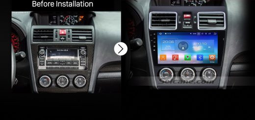 2014 2015 2016 Subaru Forester Car Radio after installation