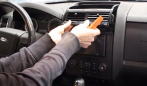 Gently remove the air vent and put it aside