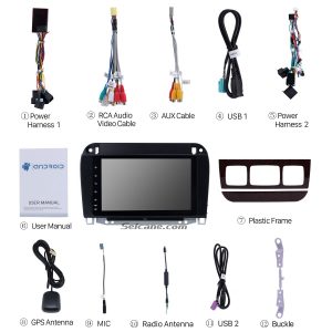 Check all the accessories for the new Seicane car radio