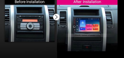 Universal Toyota Nissan KIA car radio after installation