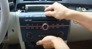 Take out the original car radio