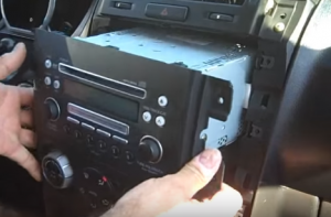 Pull the original radio out from the dash