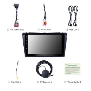 Check all the accessories for the new Seicane car radio