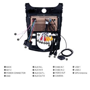 Connect the harnesses to the back of the new Seicane car radio