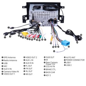 Connect the harnesses to the back of the new Seicane car radio