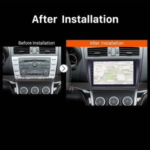 2008 2009 2010 2011-2015 Mazda 6 Rui wing Car Radio after installation