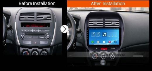 2012 PEUGEOT 4008 car radio after installation