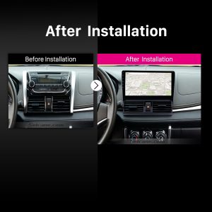 2013 2014 Toyota Vios Car Radio after installation