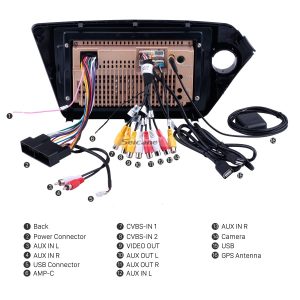 Connect the harnesses to the back of the new Seicane car radio