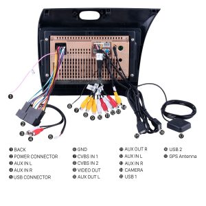 Connect the harnesses to the back of the new Seicane car radio