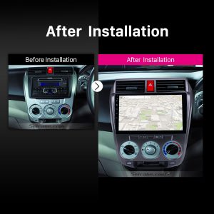 2011 2012 2013 2014-2016 Honda CITY car radio after installation