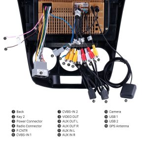 Connect the harnesses to the back of the new Seicane car stereo